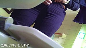 Bedstemors private badeværelse video fanget på skjult kamera