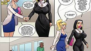 Ο Cartoon απεικονίζει την τελική σεξουαλική επαφή ενός ώριμου μαύρου με μια νεαρή ξανθιά