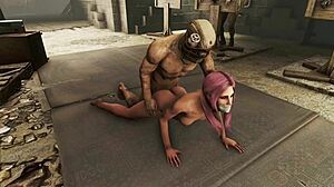 Fallout 4: Utforskning av mörka fantasier med en rosa-hårig karaktär i BDSM